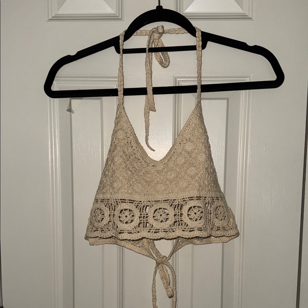 Free People Crochet crop top